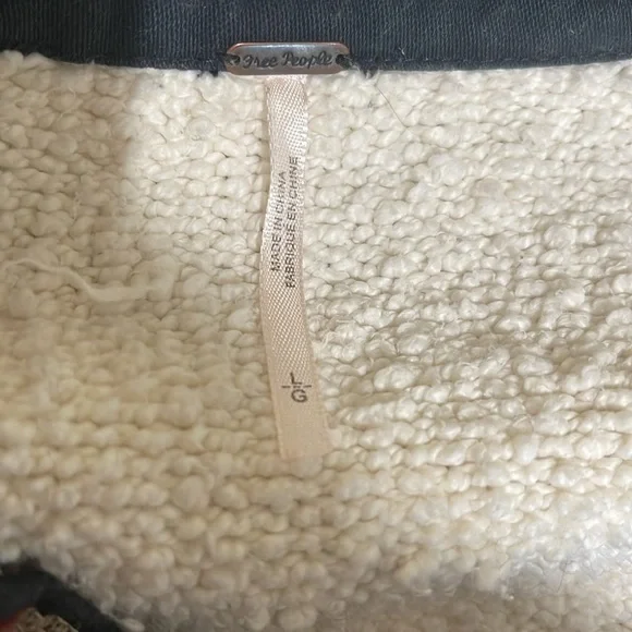 Free People Two Faced Embroidered Jacket in Ivory SZ L - Picture 12 of 14